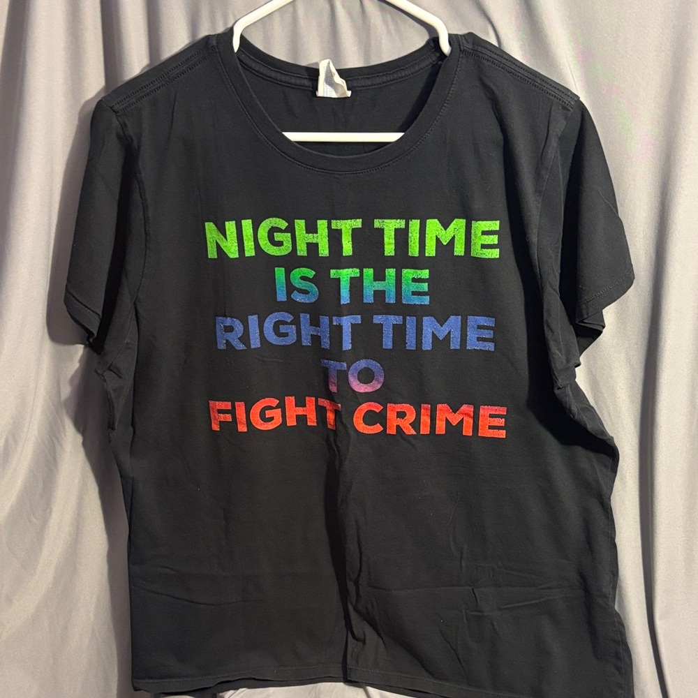 Adult Black Graphic Tee